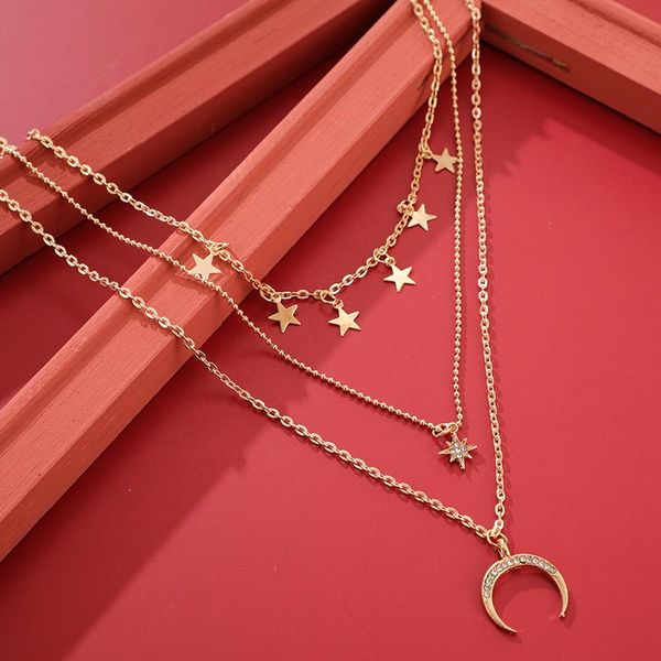 chains star chain chocker shiny crystal stone party jewelry for women charm moon necklace multi-layer exquisite 2021, Silver
chains star chain chocker shiny crystal stone party jewelry for women charm moon necklace multi-layer exquisite 2021, Silver