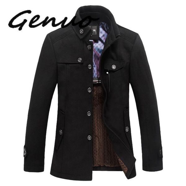 men's wool & blends classic pea coat men manteau homme 2021 winter fashion mens thick cashmere overcoat casual brand duffle coats 3xl, Black
men's wool & blends classic pea coat men manteau homme 2021 winter fashion mens thick cashmere overcoat casual brand duffle coats 3xl, Black