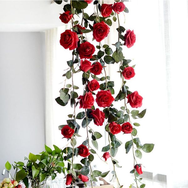 1.8m artificial australian rose vines family wedding arch garden winding decorative flowers & wreaths
1.8m artificial australian rose vines family wedding arch garden winding decorative flowers & wreaths