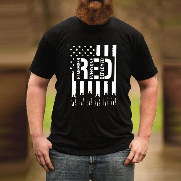 red friday military remember everyone deployed graphic tees men cartoon tshirts summer men's t-shirts, White;black
red friday military remember everyone deployed graphic tees men cartoon tshirts summer men's t-shirts, White;black