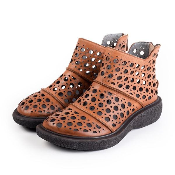 boots women genuine leather woman summer shoes flat heels zipper large size black brown with hole 2021 fashion
boots women genuine leather woman summer shoes flat heels zipper large size black brown with hole 2021 fashion