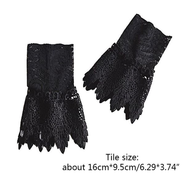 five fingers gloves literary fresh women floral lace horn cuff imitation pearl button fake sleeve, Blue;gray
five fingers gloves literary fresh women floral lace horn cuff imitation pearl button fake sleeve, Blue;gray