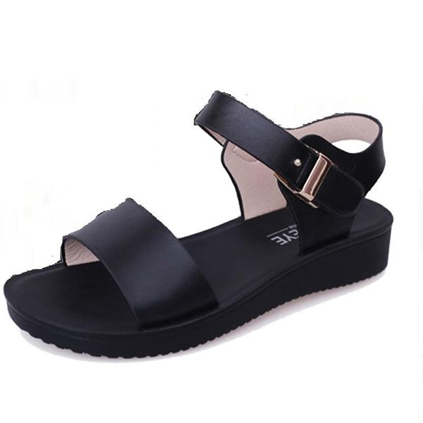 dress shoes nice summer sandals before and after the party with low pure color hollow strappy pu word type buckle dewy toe, Black
dress shoes nice summer sandals before and after the party with low pure color hollow strappy pu word type buckle dewy toe, Black