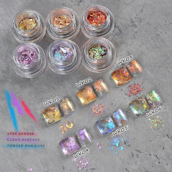 nail glitter chrome nails powder art flakes sequins cloud brocade aurora manicure diy tools holographic edelweiss, Silver;gold
nail glitter chrome nails powder art flakes sequins cloud brocade aurora manicure diy tools holographic edelweiss, Silver;gold