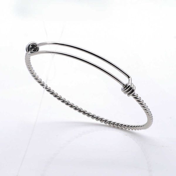 60-65mm 100% stainless steel diy steric-twist wire expandable bangle fashion jewelry bangles dropshipping q0717, Black
60-65mm 100% stainless steel diy steric-twist wire expandable bangle fashion jewelry bangles dropshipping q0717, Black