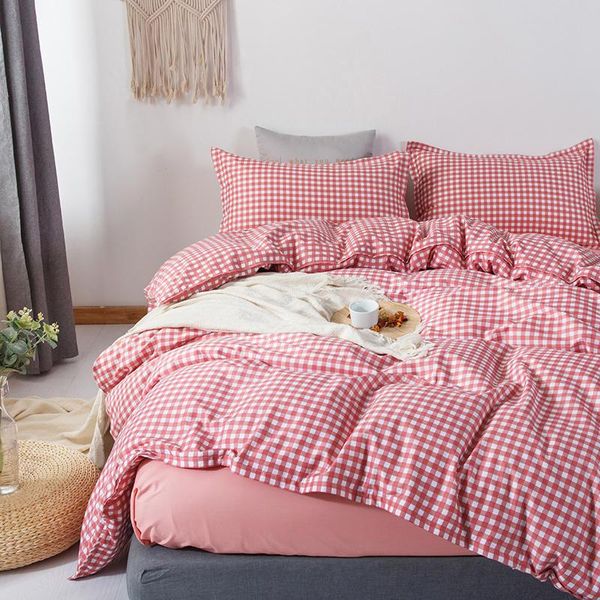 bedding sets green blue brown plaid set white duvet cover king size 220x240 bed sheet bedclothes pillowcase home
bedding sets green blue brown plaid set white duvet cover king size 220x240 bed sheet bedclothes pillowcase home
