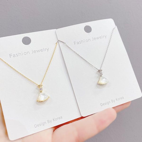 chains 14k gold plated shell fan necklace shining bling zircon women clavicle chain elegant charm wedding pendant jewelry, Silver
chains 14k gold plated shell fan necklace shining bling zircon women clavicle chain elegant charm wedding pendant jewelry, Silver