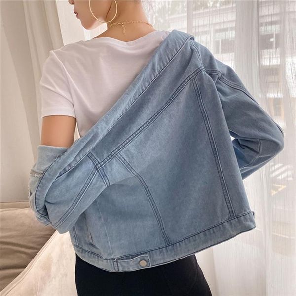 women's jackets 2021 autumn denim casual slash neck pockets wild streetwear fashionable short jeans, Black;brown
women's jackets 2021 autumn denim casual slash neck pockets wild streetwear fashionable short jeans, Black;brown