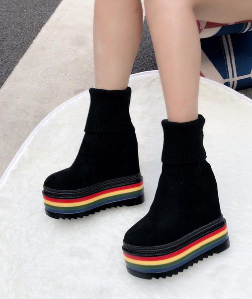 boots womens autumn shoes wedge suede elasticated platform ankle casual with black punk
boots womens autumn shoes wedge suede elasticated platform ankle casual with black punk