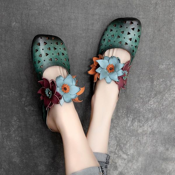 slippers flower mules women leather low heels red summer shoes for handmade genuine ladies brand soft2021, Black
slippers flower mules women leather low heels red summer shoes for handmade genuine ladies brand soft2021, Black