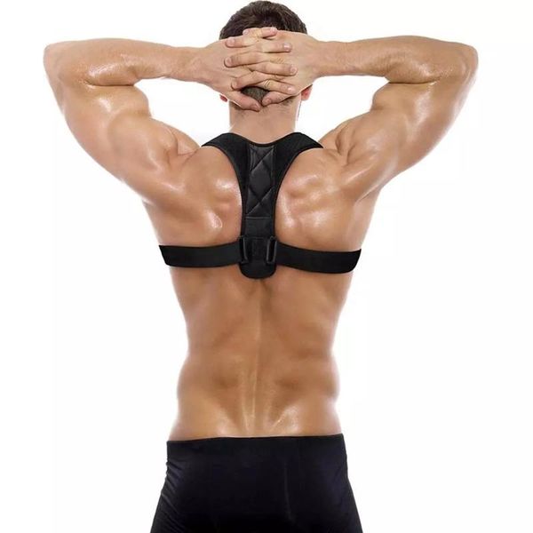 back support adjustable clavicle posture corrector men women upper brace shoulder lumbar belt corset correction, Black;blue
back support adjustable clavicle posture corrector men women upper brace shoulder lumbar belt corset correction, Black;blue