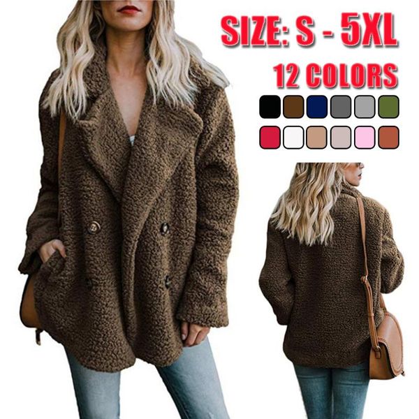 women's trench coats 2021 winter women coat elegant solid lapel loose warm female outwear casual blends sobretudo feminino abrigo ladie, Tan;black
women's trench coats 2021 winter women coat elegant solid lapel loose warm female outwear casual blends sobretudo feminino abrigo ladie, Tan;black