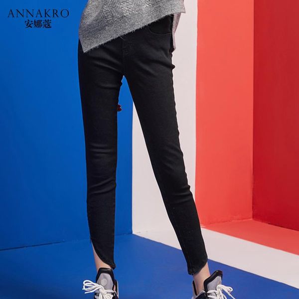 women's jeans black female spring and autumn 2021 korean version of the tight feet thin nine pants annakro, Blue
women's jeans black female spring and autumn 2021 korean version of the tight feet thin nine pants annakro, Blue