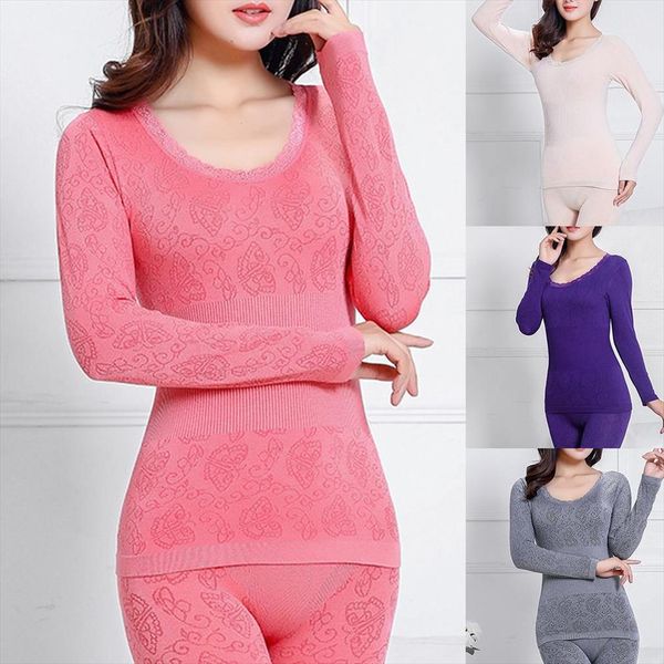 2pcs winter o neck women sleepwear long pants thermal underwear shaper set satin for womens nightwear, Black;red
2pcs winter o neck women sleepwear long pants thermal underwear shaper set satin for womens nightwear, Black;red
