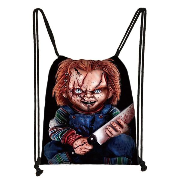 horror movie child's play chucky print drawstring bag boys girls storage bags teenager casual backpack kids bookbag gift
horror movie child's play chucky print drawstring bag boys girls storage bags teenager casual backpack kids bookbag gift