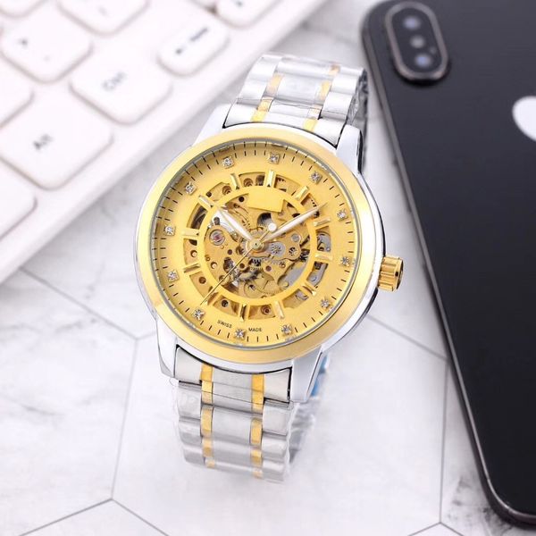 2021wis platform three needle steel belt mechanical european brand watch fashion hollow out watch, Slivery;brown
2021wis platform three needle steel belt mechanical european brand watch fashion hollow out watch, Slivery;brown