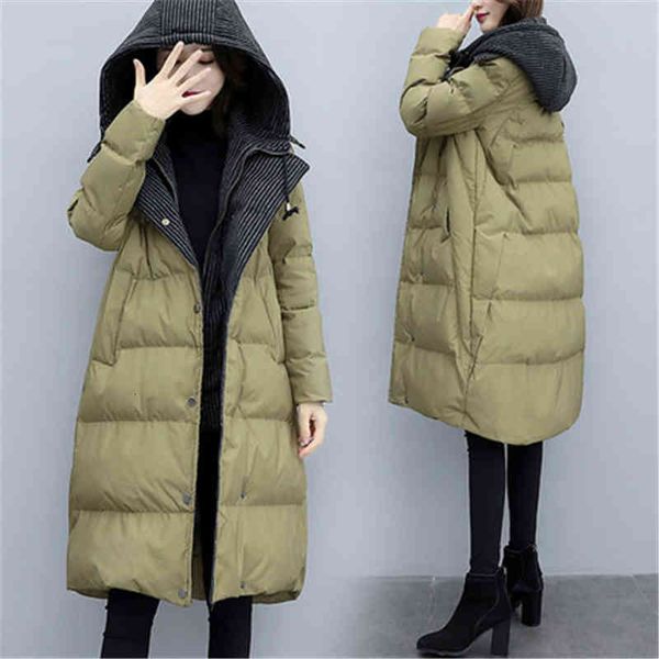 women's down & parkas long section cotton coat women winter fashion loose thick warm stitching hooded jacket tide h00957 b6pt, Black
women's down & parkas long section cotton coat women winter fashion loose thick warm stitching hooded jacket tide h00957 b6pt, Black