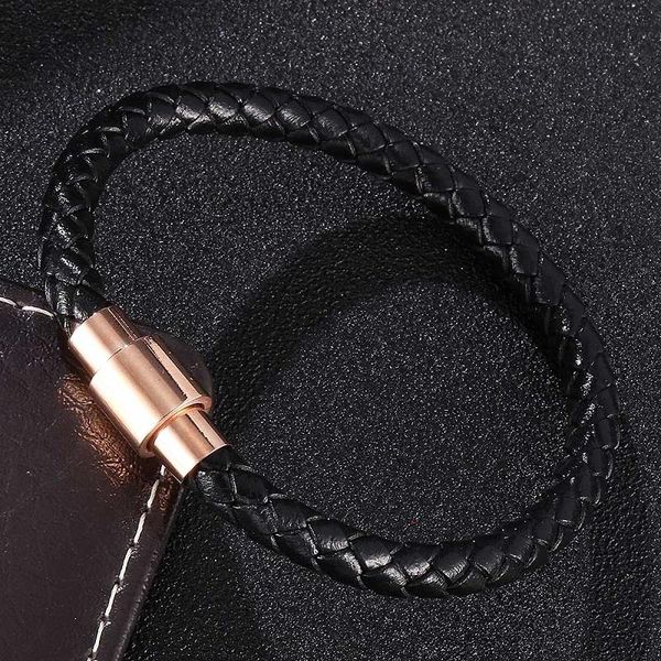 charm bracelets rose gold colors magnetic buckle black leather braided women men bracelet bangles trend wrist band jewelry gifts st00, Golden;silver
charm bracelets rose gold colors magnetic buckle black leather braided women men bracelet bangles trend wrist band jewelry gifts st00, Golden;silver