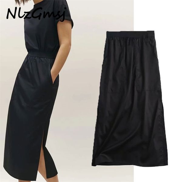 skirt chic solid black elegant midi skirt vintage elastic high waisted casual female mujer 05 210628
skirt chic solid black elegant midi skirt vintage elastic high waisted casual female mujer 05 210628