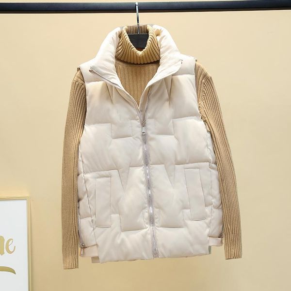 women's vests short style women cotton padded vest stand collar sleeveless winter ladies waistcoat plus size female quilted zipper jack, Black;white
women's vests short style women cotton padded vest stand collar sleeveless winter ladies waistcoat plus size female quilted zipper jack, Black;white