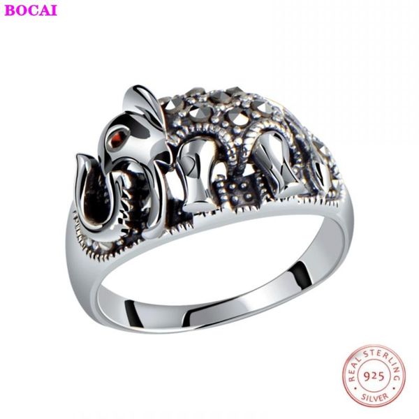 cluster rings s925 sterling silver women's ring retro thai male national style simple elephant opening pure, Golden;silver
cluster rings s925 sterling silver women's ring retro thai male national style simple elephant opening pure, Golden;silver