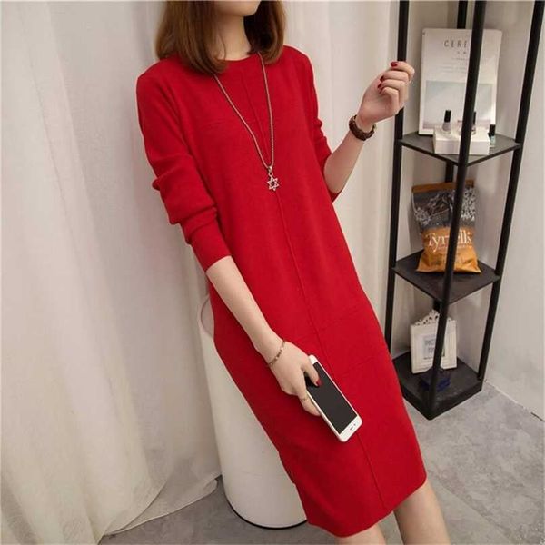 women's autumn winter slim sweater dress solid thick round neck long sleeve knit female lj0711 211119, Black;gray
women's autumn winter slim sweater dress solid thick round neck long sleeve knit female lj0711 211119, Black;gray