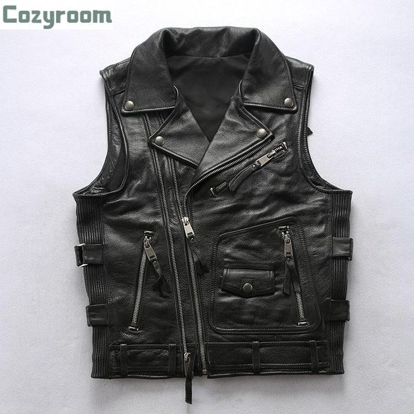 super quality mens cool rider cow leather waistcoat genuine cowhide motorcycle stylish vest men's vests, Black;white
super quality mens cool rider cow leather waistcoat genuine cowhide motorcycle stylish vest men's vests, Black;white