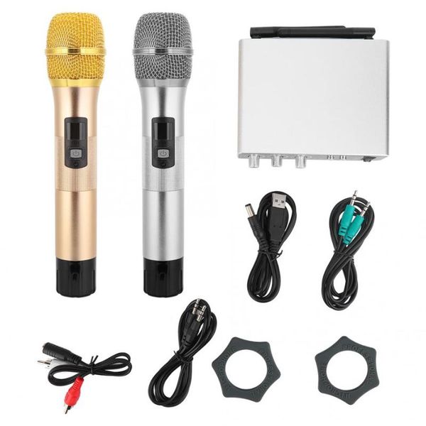 professional 1 to 2 handheld wireless microphone system cordless set metal woven mesh cover ktv microphones
professional 1 to 2 handheld wireless microphone system cordless set metal woven mesh cover ktv microphones