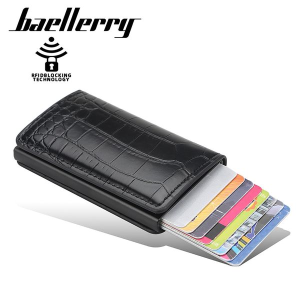 card holders male crocodile pattern aluminum shell rfid automatic bullet card holders bank card holders wallets 5 colors, Brown;gray
card holders male crocodile pattern aluminum shell rfid automatic bullet card holders bank card holders wallets 5 colors, Brown;gray
