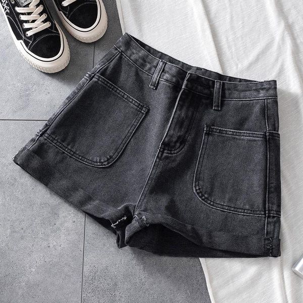 ailegogo women streetwear high waist pocket wide leg blue denim shorts summer casual female loose solid color jeans women's, White;black
ailegogo women streetwear high waist pocket wide leg blue denim shorts summer casual female loose solid color jeans women's, White;black