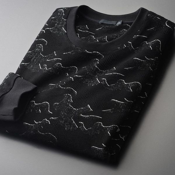 men's hoodies & sweatshirts yarn-dyed pattern sweatshirt male luxury round collar simple men plus size 4xl fashion slim fit mens, Black
men's hoodies & sweatshirts yarn-dyed pattern sweatshirt male luxury round collar simple men plus size 4xl fashion slim fit mens, Black