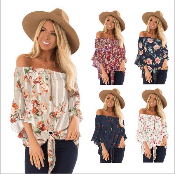 t-shirt women clothes off shoulder floral falbala printed shirts summer 3/4 sleeve casual tees tunic loose blusas costume vestidos 5448, White
t-shirt women clothes off shoulder floral falbala printed shirts summer 3/4 sleeve casual tees tunic loose blusas costume vestidos 5448, White