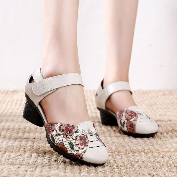 sandals vintage splicing genuine leather printed women for shoes buckle strap square high heels printing femme pompes, Black
sandals vintage splicing genuine leather printed women for shoes buckle strap square high heels printing femme pompes, Black