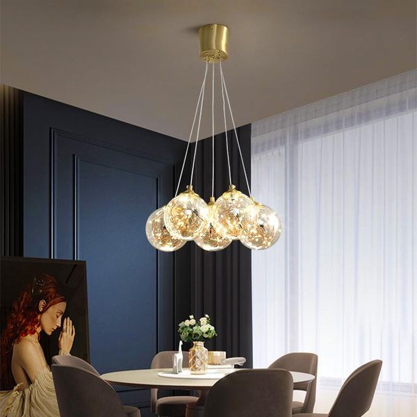 nordic led glass ball pendant lamp luxury gypsophila golden luster ceiling hanging light home decoration for dining living room lamps
nordic led glass ball pendant lamp luxury gypsophila golden luster ceiling hanging light home decoration for dining living room lamps