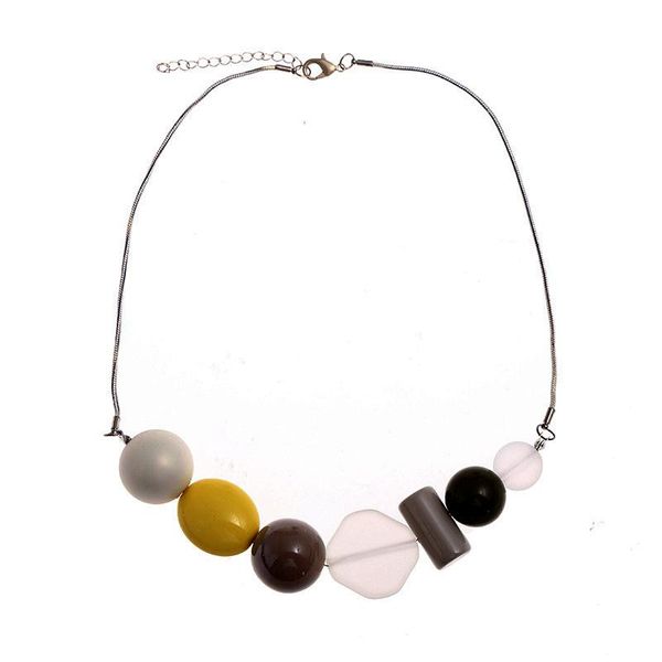 pendant necklaces trendy resin bead necklace with women chain beach jewelry streetwear accessories drop suppliers usa, Silver
pendant necklaces trendy resin bead necklace with women chain beach jewelry streetwear accessories drop suppliers usa, Silver