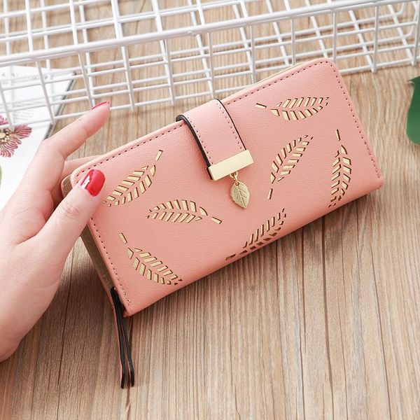 wallets women's wallet hollow leaf clutch fashion long pu zipper lady, Red;black
wallets women's wallet hollow leaf clutch fashion long pu zipper lady, Red;black