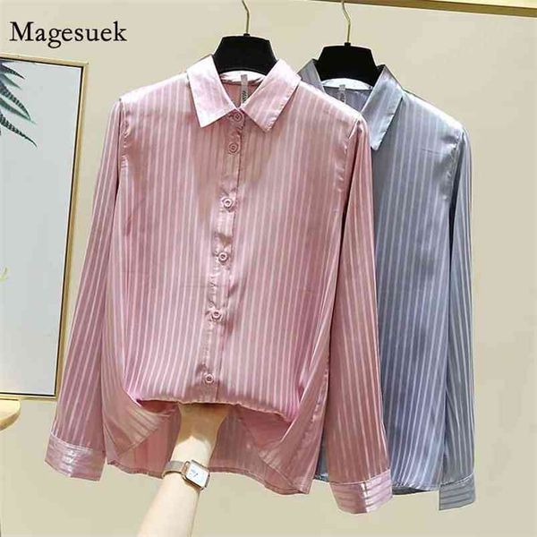 autumn chiffon blouse women cardigan vintage long sleeve office lady satin femme loose stripe shirts for 11921 210512, White
autumn chiffon blouse women cardigan vintage long sleeve office lady satin femme loose stripe shirts for 11921 210512, White