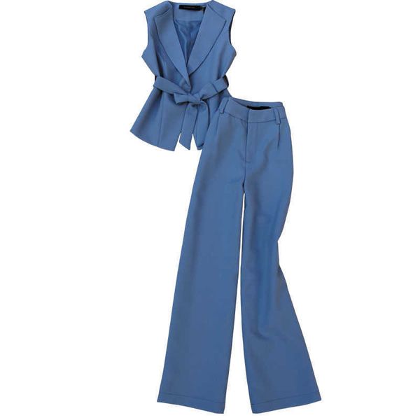 women's elegant pants suit 2-piece spring and summer solid color sleeveless vest jacket fashion high waist wide leg 210527, White
women's elegant pants suit 2-piece spring and summer solid color sleeveless vest jacket fashion high waist wide leg 210527, White
