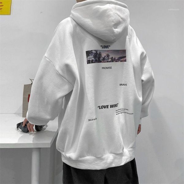 men's hoodies & sweatshirts pr 2021 thick hooded printed harajuku casual male oversized streetwear hip hop loose outwear, Black
men's hoodies & sweatshirts pr 2021 thick hooded printed harajuku casual male oversized streetwear hip hop loose outwear, Black