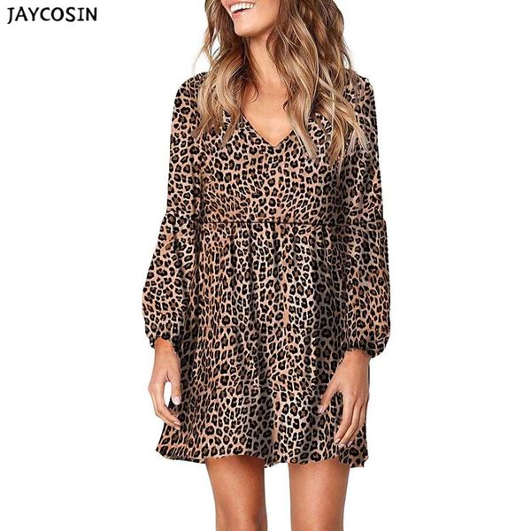 casual dresses women dress autumntunic v neck long sleeve leopard loose ruffle female office lady above knee, Black;gray
casual dresses women dress autumntunic v neck long sleeve leopard loose ruffle female office lady above knee, Black;gray
