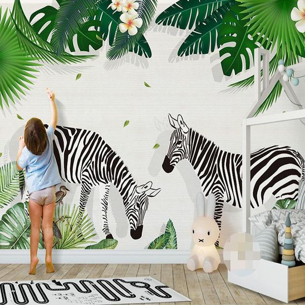 wallpapers drop custom 3d po wallpaper for kids room creative hand painted zebra green tree leaf decor wall sticker mural
wallpapers drop custom 3d po wallpaper for kids room creative hand painted zebra green tree leaf decor wall sticker mural