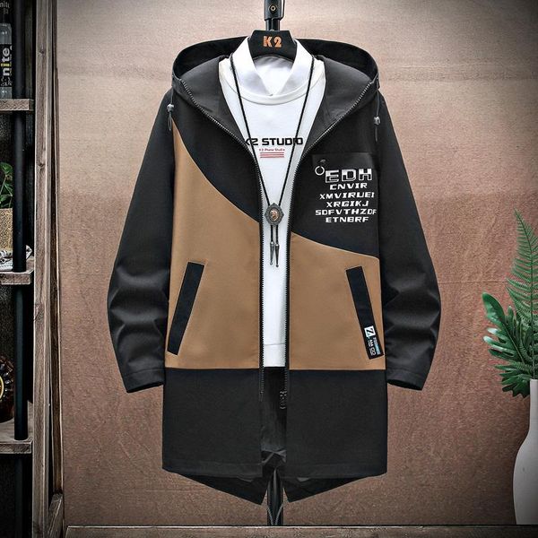 men's trench coats 2021autumn jackets clothes loose mid-length hooded windbreaker hanging racket, Tan;black
men's trench coats 2021autumn jackets clothes loose mid-length hooded windbreaker hanging racket, Tan;black
