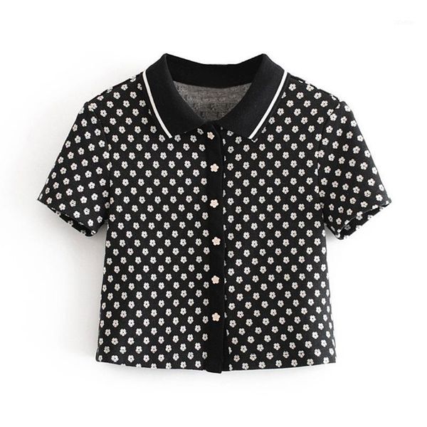 elegant floral print knitted blouse women short sleeve chic crop blouses casual loose turn down collar shirt blusa mujer women's &, White
elegant floral print knitted blouse women short sleeve chic crop blouses casual loose turn down collar shirt blusa mujer women's &, White