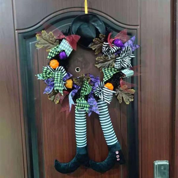 decorative flowers & wreaths witch hat leg pumpkin wreath halloween door hanging supplies decoration home party
decorative flowers & wreaths witch hat leg pumpkin wreath halloween door hanging supplies decoration home party