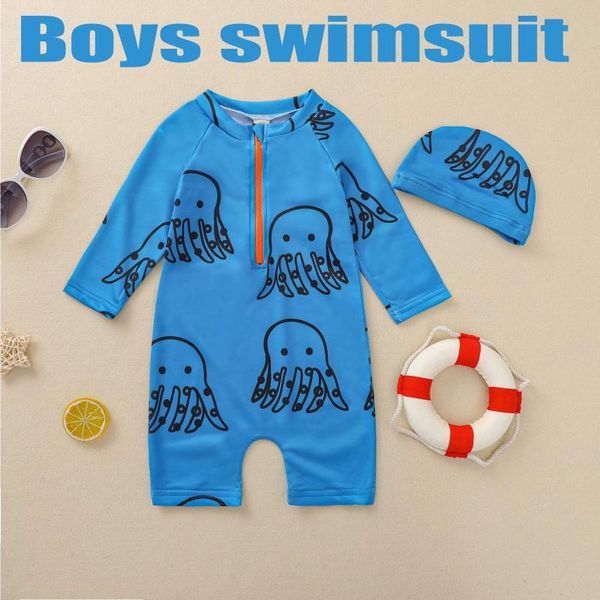 children swimming suit for boys swimsuit beachwear short sleeve cartoon cute one-piece with cap kids swimwear one-pieces, Black
children swimming suit for boys swimsuit beachwear short sleeve cartoon cute one-piece with cap kids swimwear one-pieces, Black