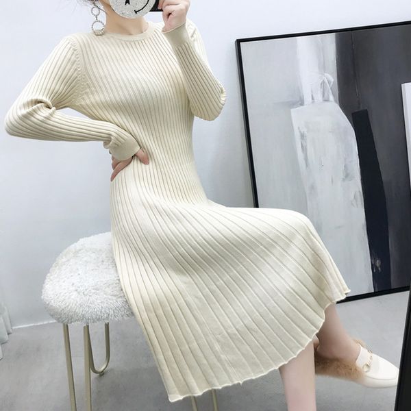 dress autumn winter korean elegant casual sweater dresses for women knitted fashion pullovers pleated robe ete femme vestidos hdhg, Black;gray
dress autumn winter korean elegant casual sweater dresses for women knitted fashion pullovers pleated robe ete femme vestidos hdhg, Black;gray