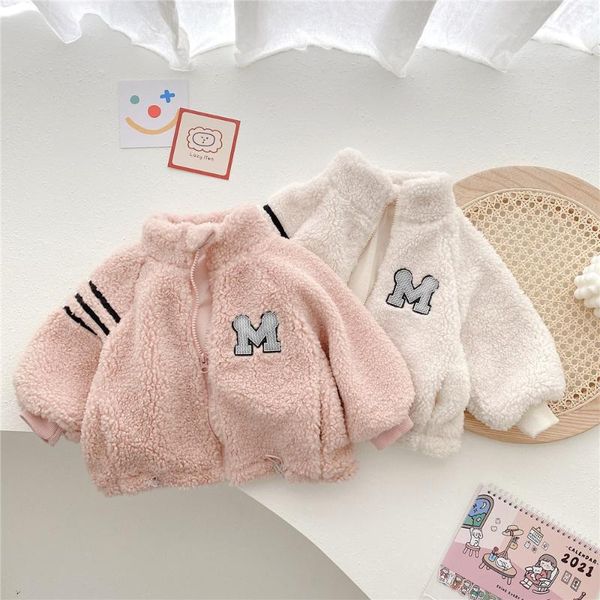jackets winter children kids letter striped lamb wool fleece thick warm zipper girls outerwear casual coats casaco, Blue;gray
jackets winter children kids letter striped lamb wool fleece thick warm zipper girls outerwear casual coats casaco, Blue;gray