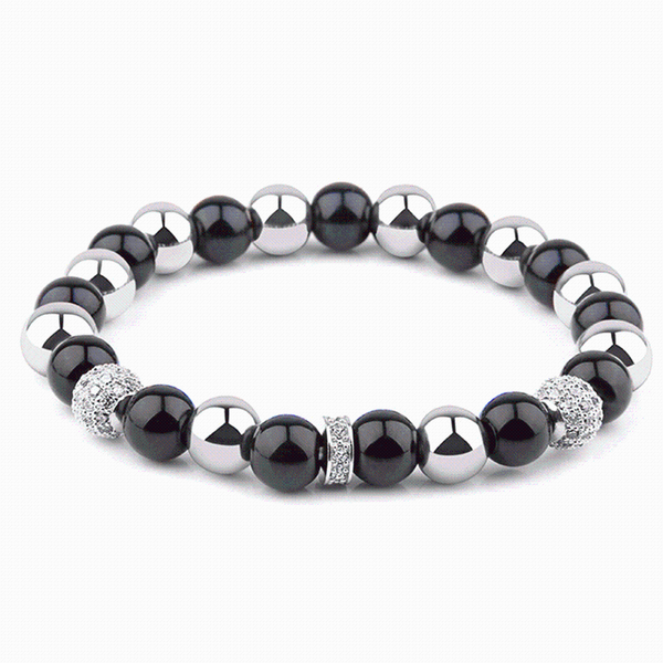 beaded, strands men bracelets 8 mm polished onyx beads bangle handmade stretch jewelry natural hematite stone women cz charm craft, Black
beaded, strands men bracelets 8 mm polished onyx beads bangle handmade stretch jewelry natural hematite stone women cz charm craft, Black