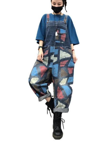 women's jumpsuits & rompers 6 designs casual loose colorful romper overalls women print ankle-length bib pants plus size, Black;white
women's jumpsuits & rompers 6 designs casual loose colorful romper overalls women print ankle-length bib pants plus size, Black;white