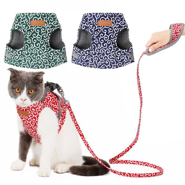 cat collars & leads pet harness leash set vest collar japanese style dogs breathable jacket clothes outdoor walking
cat collars & leads pet harness leash set vest collar japanese style dogs breathable jacket clothes outdoor walking